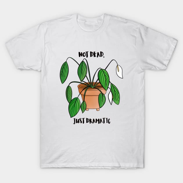 Dramatic Peace Lily T-Shirt by Jyuly